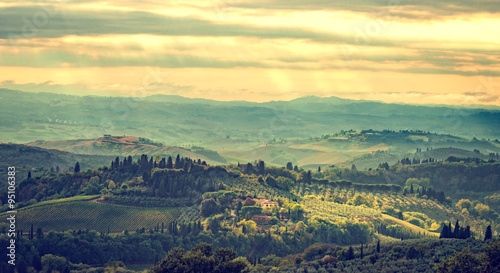 Fototapeta Naklejka Na Ścianę i Meble -  Fields in Tuscany