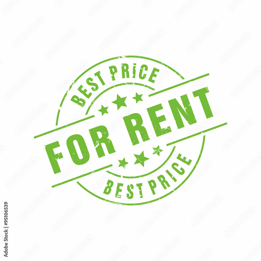 Vector For Rent Best Price stamp