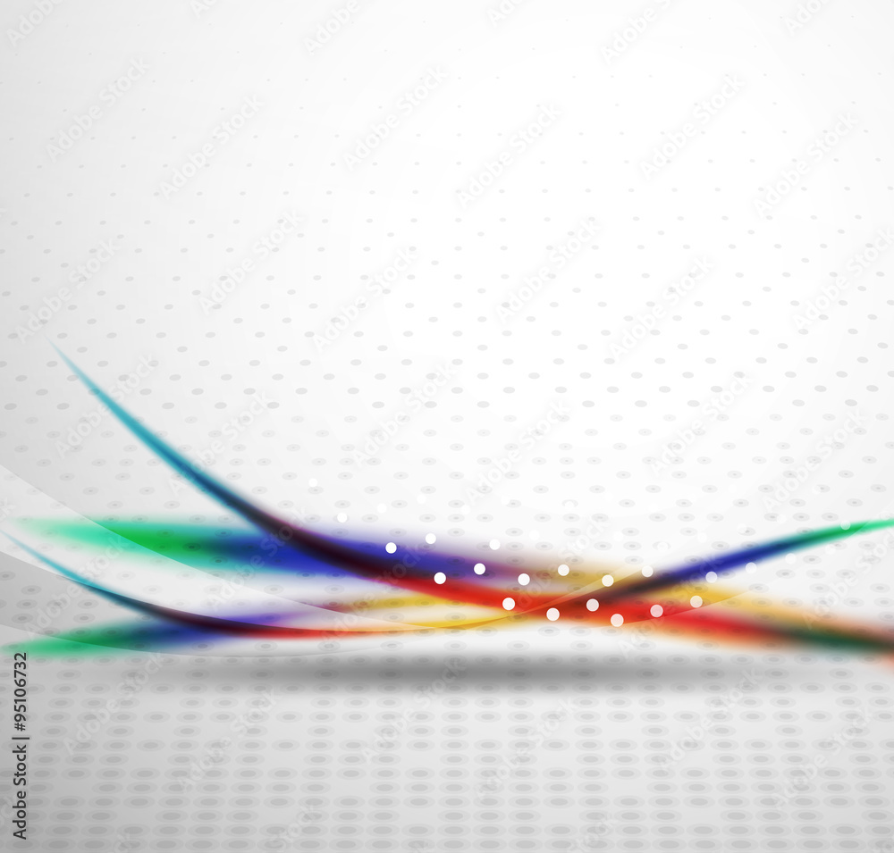 Obraz premium Colorful wave line, abstract background with light and shadow effects