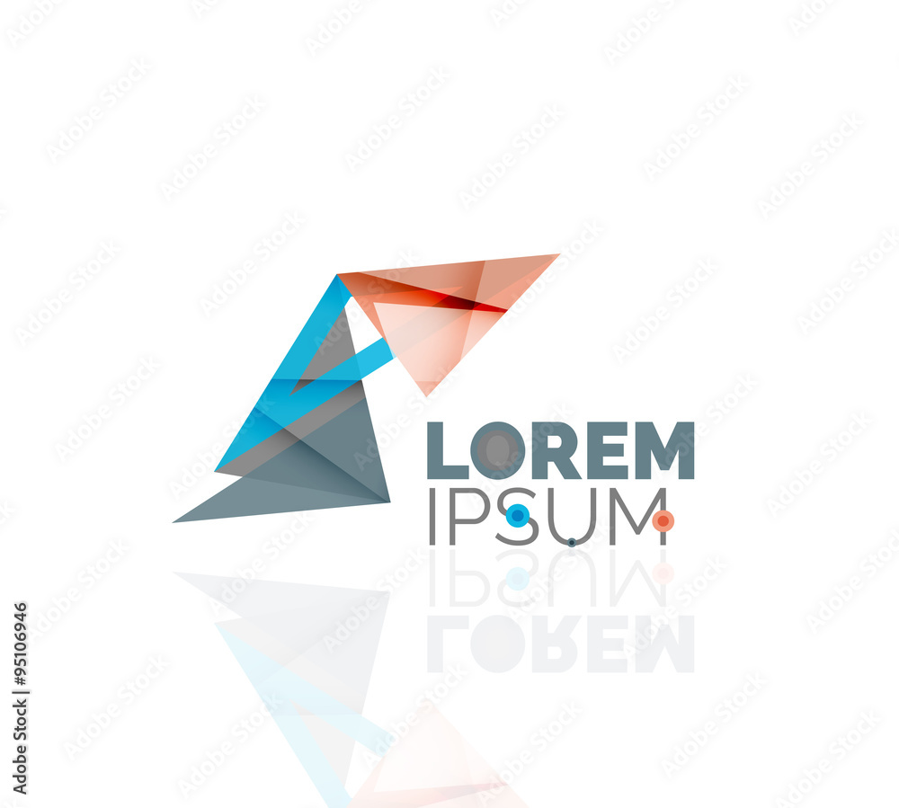 Logo, abstract geometric business icon Logo, abstract geometric business icon