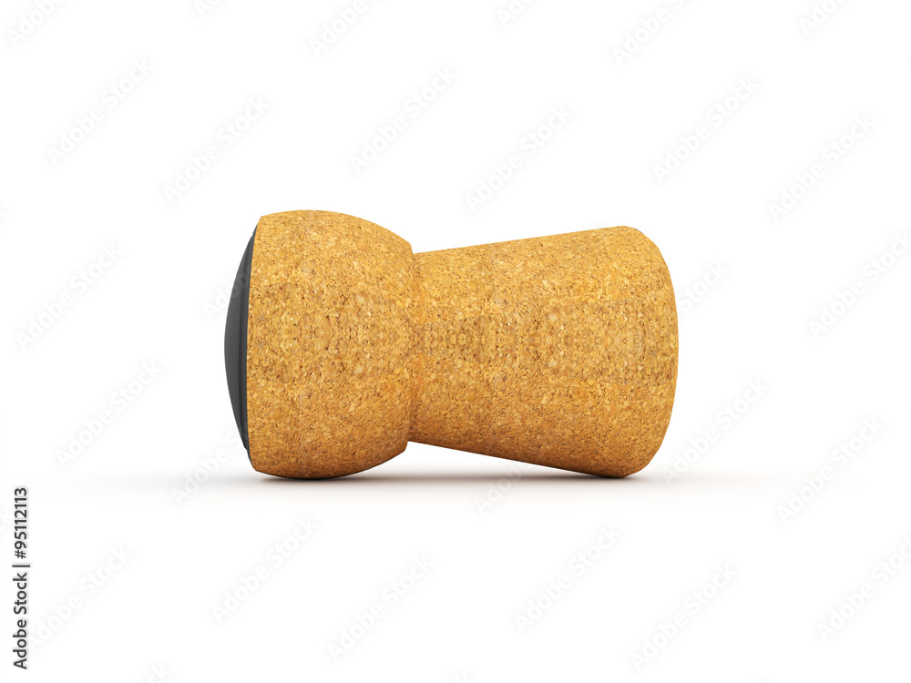 Plug of cork rendered