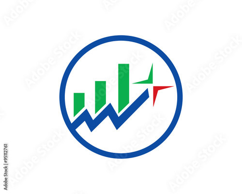 Three Bars Graph for Finance and Trading