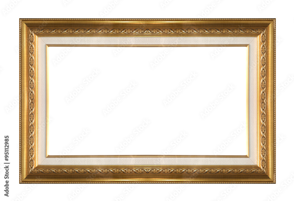 Picture frame Black wood frame in white background. Picture frame Black wood frame in white background.