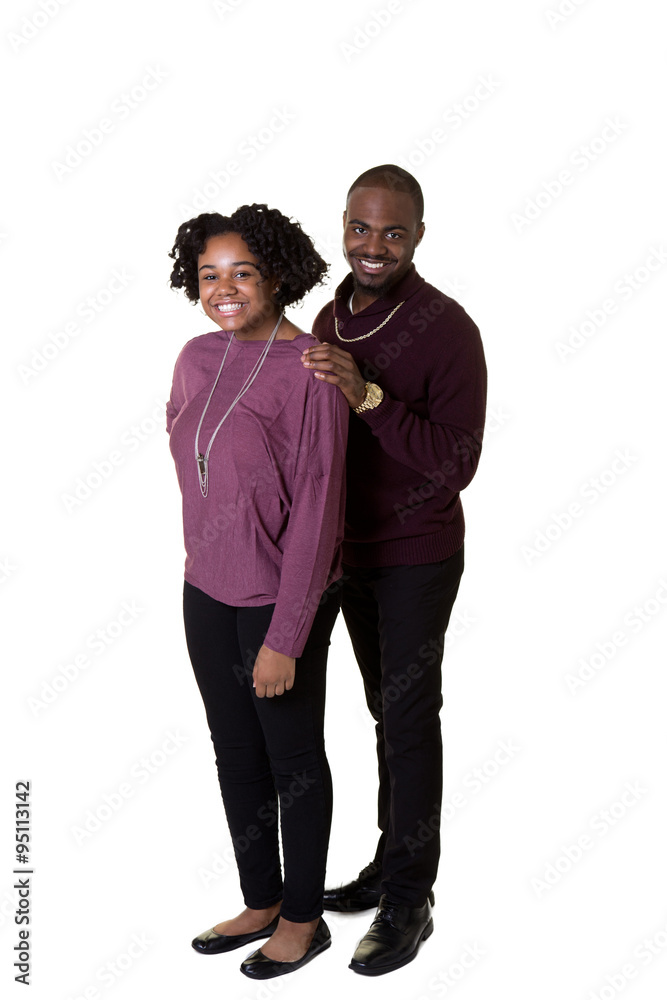 Portrait of 2 siblings or friends isolated on white Portrait of 2 siblings or friends isolated on white
