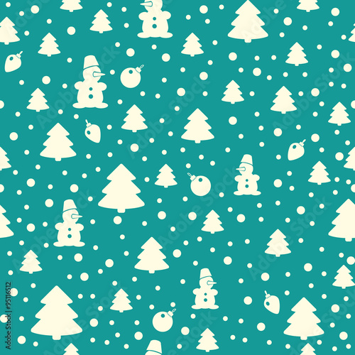 simple seamless Christmas pattern © DariaBumblebee
