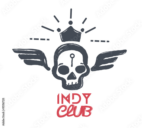 The logo designed by skaters by hand for clubs