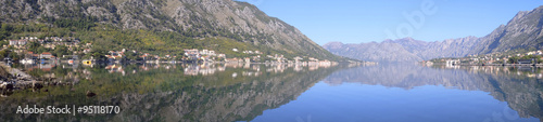 Fototapeta Naklejka Na Ścianę i Meble -  Landscape with the image of Bay of Kotor, Montenegro