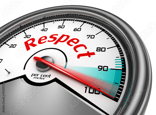Respect conceptual meter indicate hundred per cent