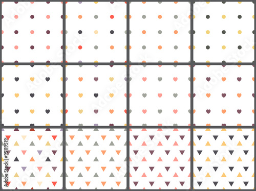 Set of seamless patterns.