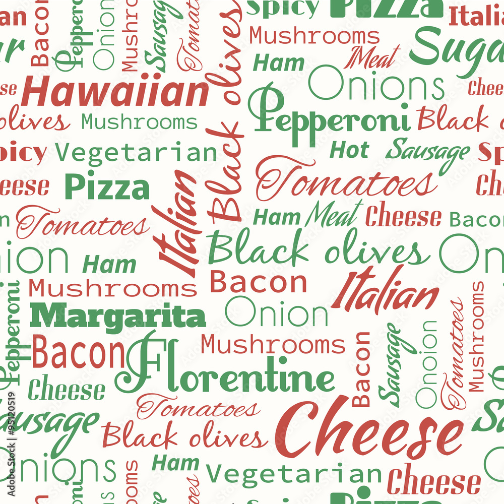 Pizza vector pattern. Useful for restaurant identity Pizza vector pattern. Useful for restaurant identity