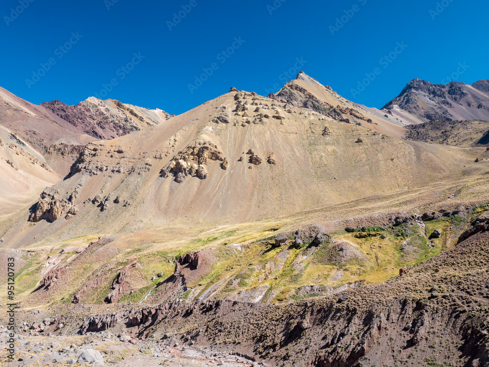 Colorful Montain near the Aconcagua