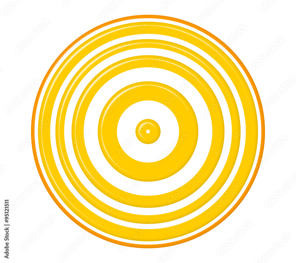 Concentric yellow circles Concentric yellow circles