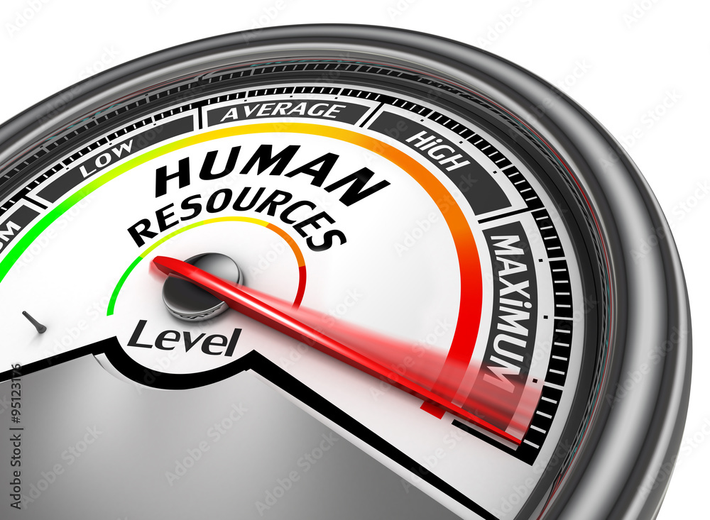 Human resources level to maximum conceptual meter Human resources level to maximum conceptual meter
