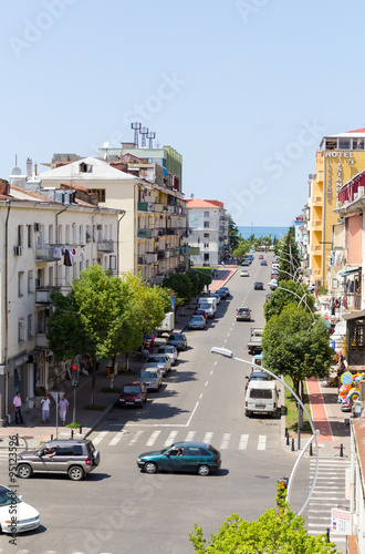 Crossroads busiest streets in Batumi