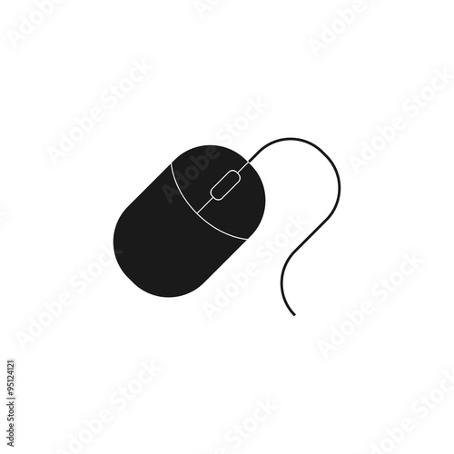 Computer mouse icon, vector illustration.