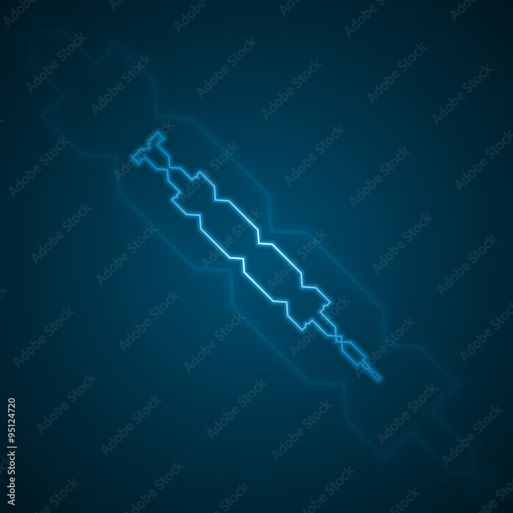 Abstract syringe icon Abstract syringe icon