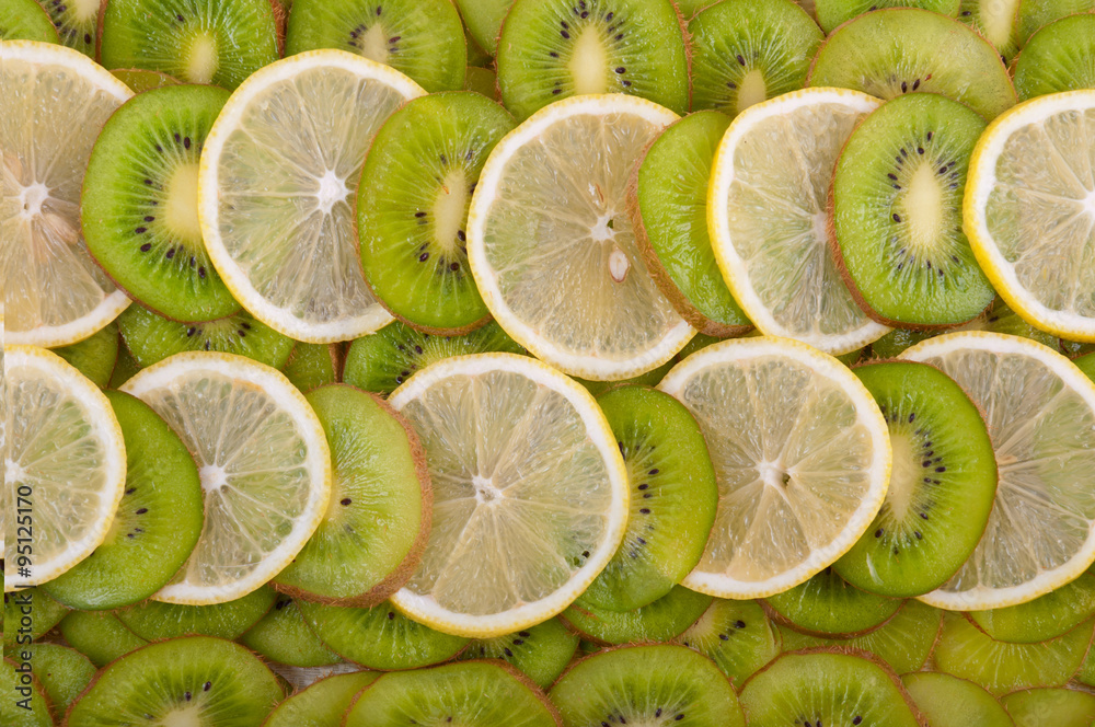 Fototapeta premium frame of kiwi