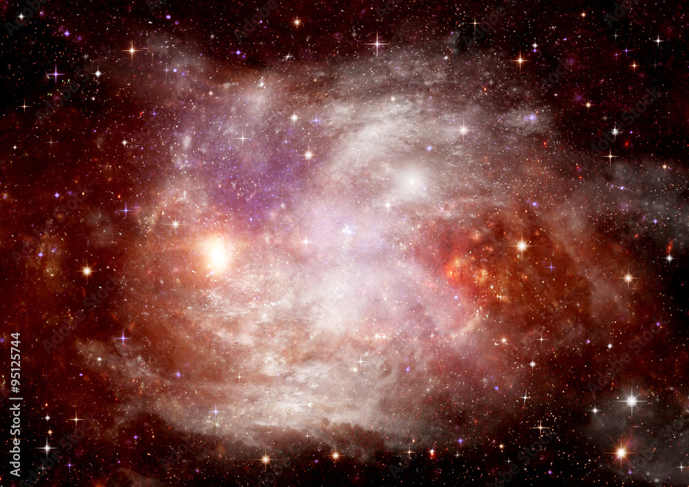Fototapeta premium galaxy in a free space