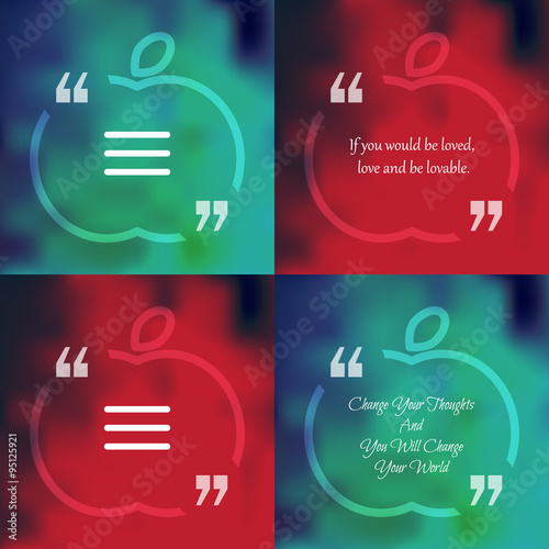 Square quote text bubble