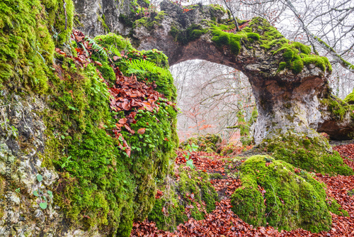 Arco natural de Zalamportillo, sierra de Entzia (España) photo