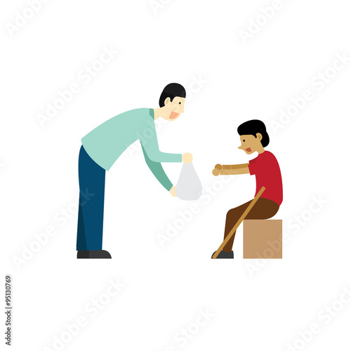 Help Each Other Vector