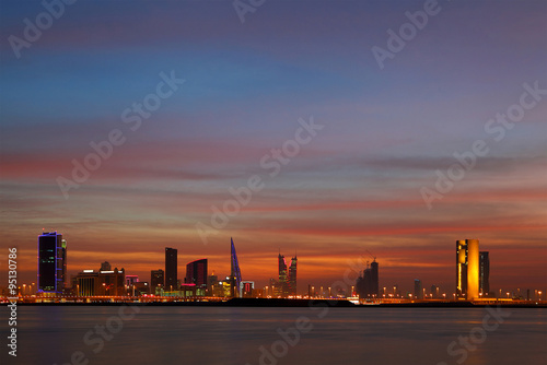 Beautiful skyline of Bahrain, HDR