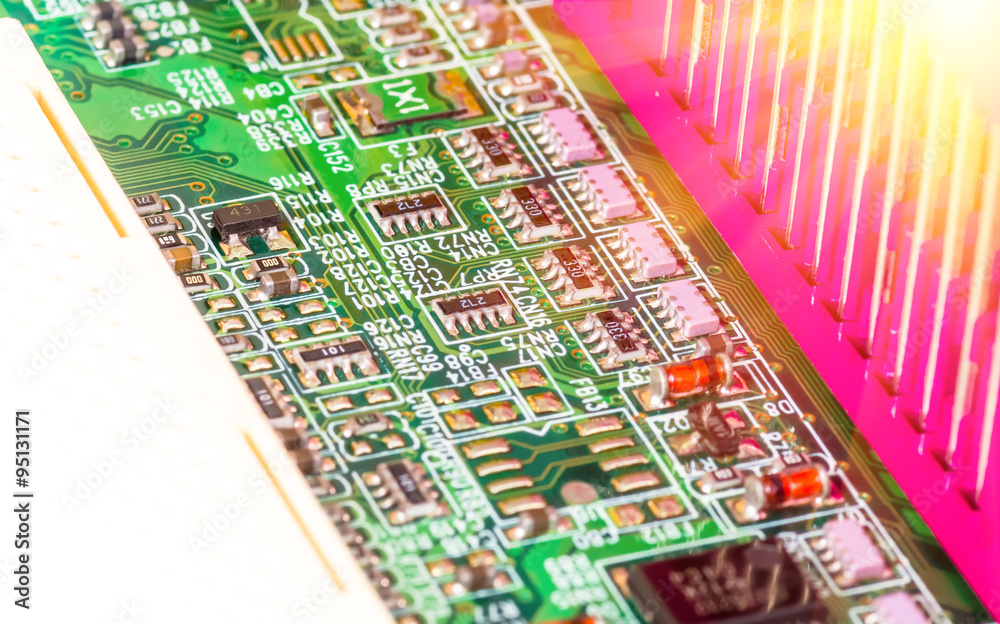 Obraz premium Computer Electronic Components