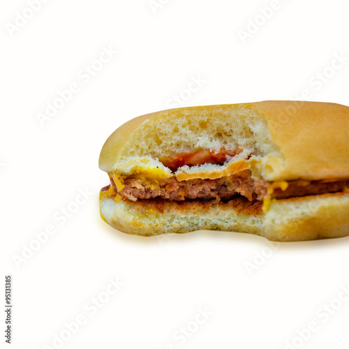 Breakfast sandwich biscuit with bacon egg and cheese that has be