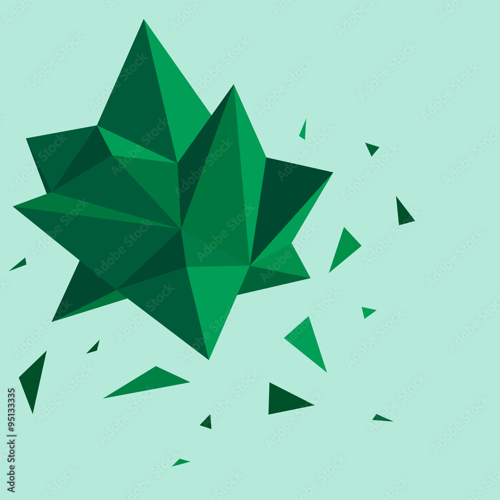 Green Geometric Abstract Background