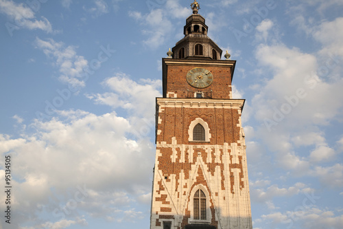Obraz na płótnie Town Hall Tower, Krakow; w salonie
