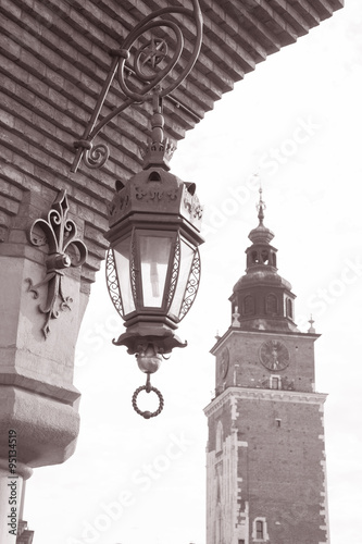 Town Hall Tower in Town Square, Krakow #95134519