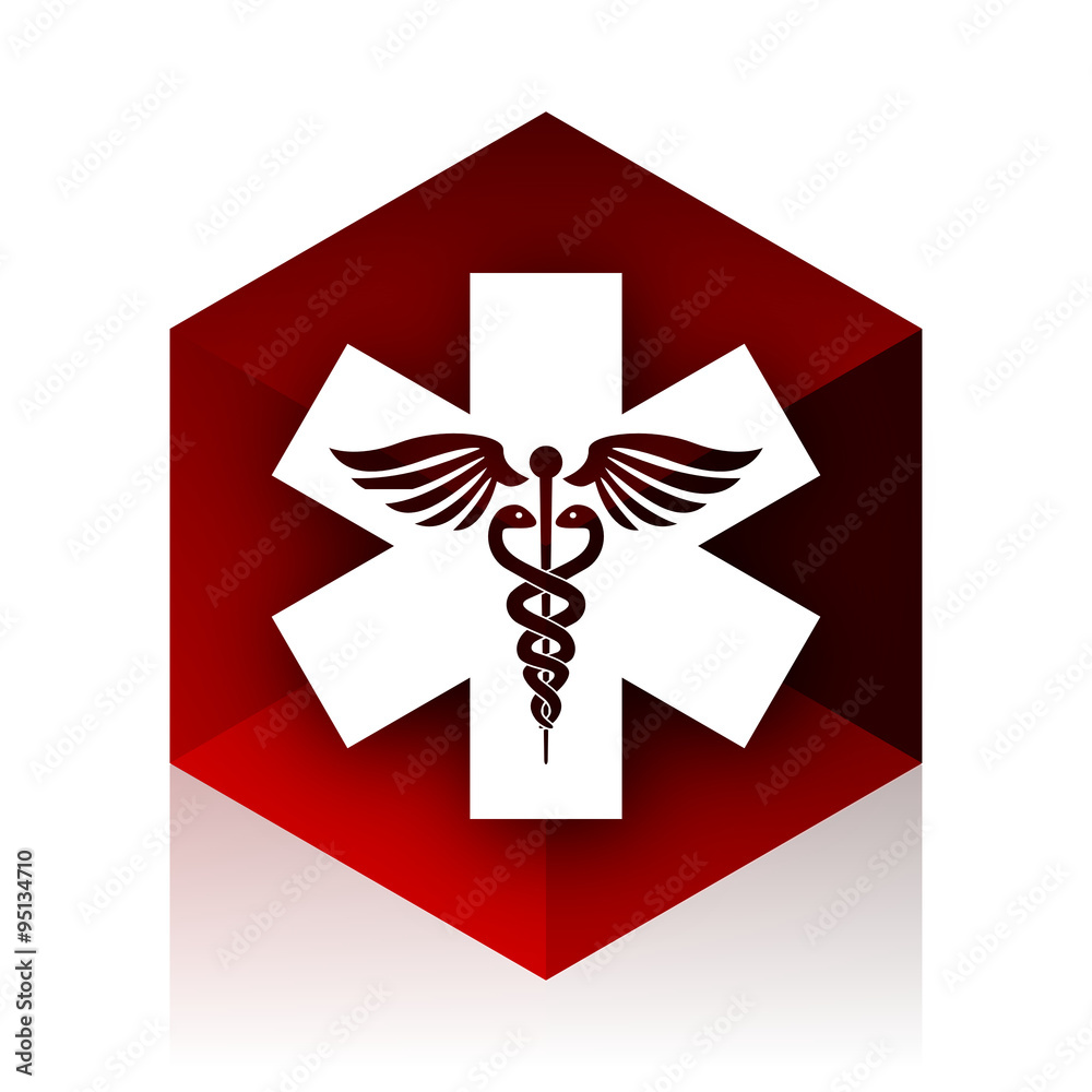emergency red cube 3d modern design icon on white background emergency red cube 3d modern design icon on white background