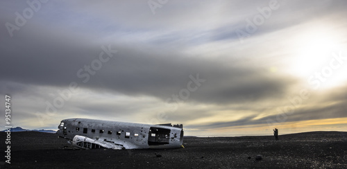 Photography Flugzeugwrack auf Island