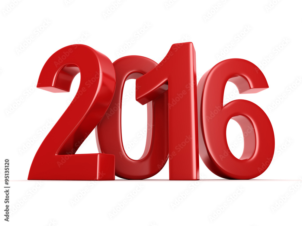 2016 New Year digits 2016 New Year digits