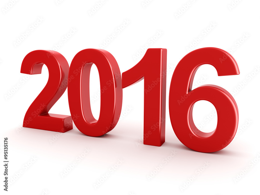 2016 New Year digits 2016 New Year digits