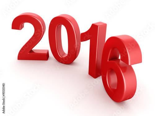 Fotografie 2016 New Year digits