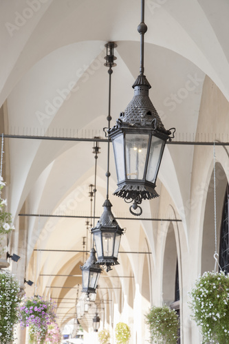 Lamp on Cloth Hall, Krakow, #95135387
