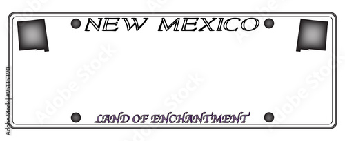 New Mexico License Plate