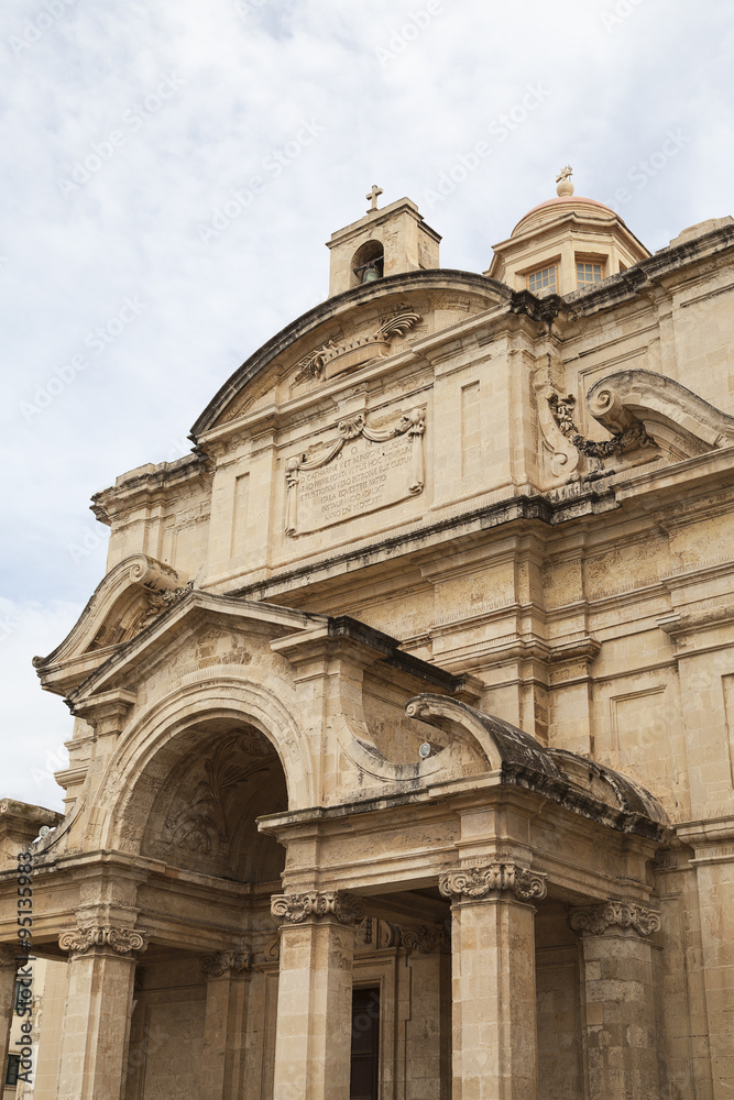 Church of St Catherine in capital of Malta -Valletta, Europe