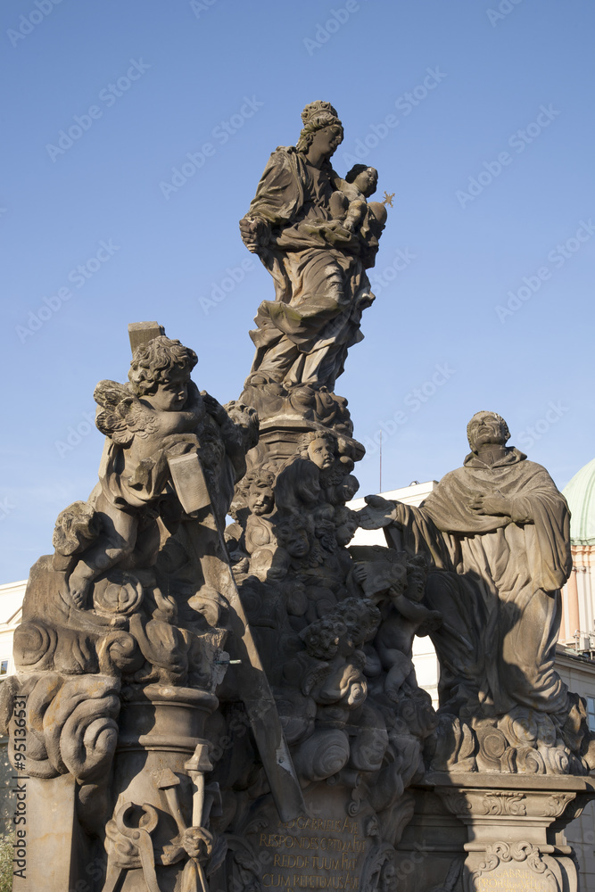 Obraz premium Charles Bridge Statue, Prague