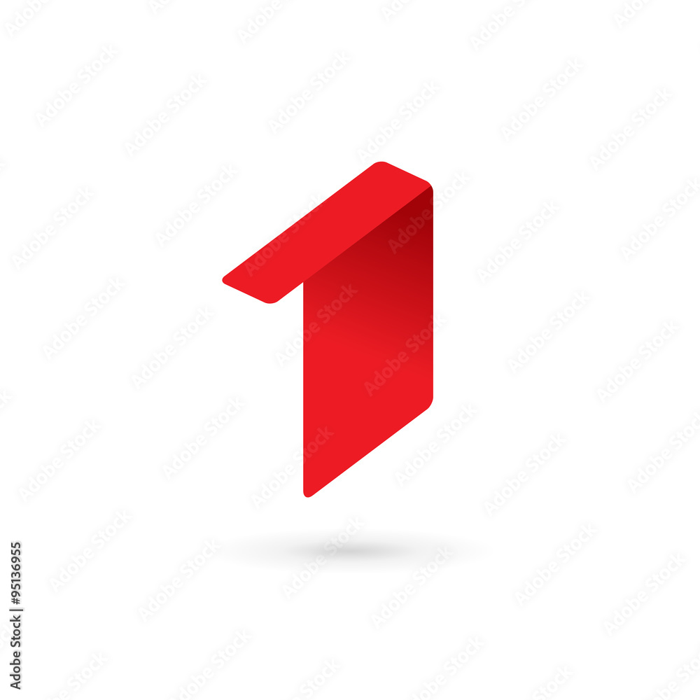 Number one 1 logo icon design template elements Number one 1 logo icon design template elements