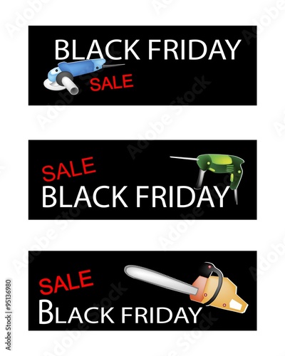 Capenter Tools on Three Black Friday Banners