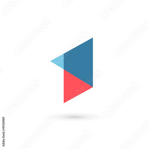 Number one 1 logo icon design template elements