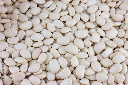 Natural white beans background texture