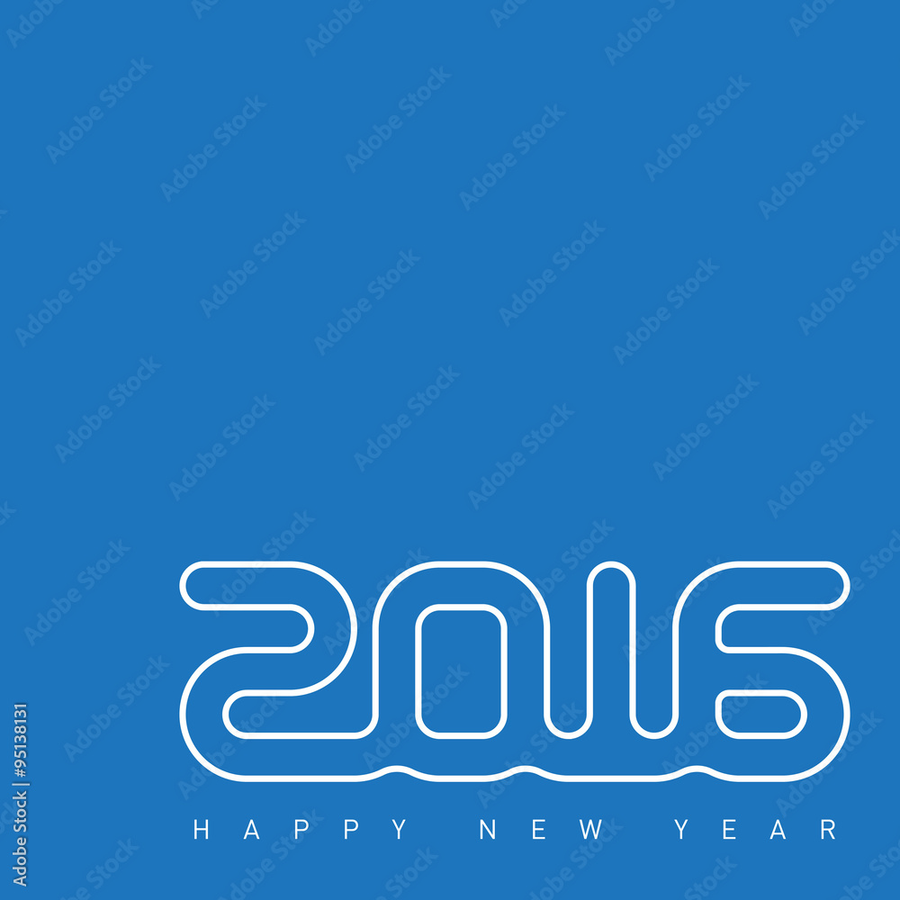 Happy new year 2016. Creative greeting card design template. Uni Happy new year 2016. Creative greeting card design template. Uni