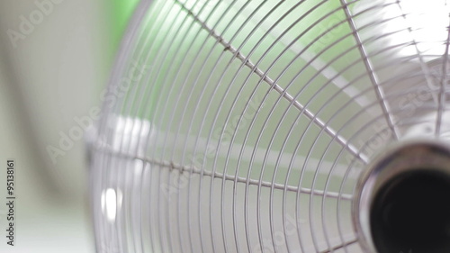 Electric fan - closeup/copy space