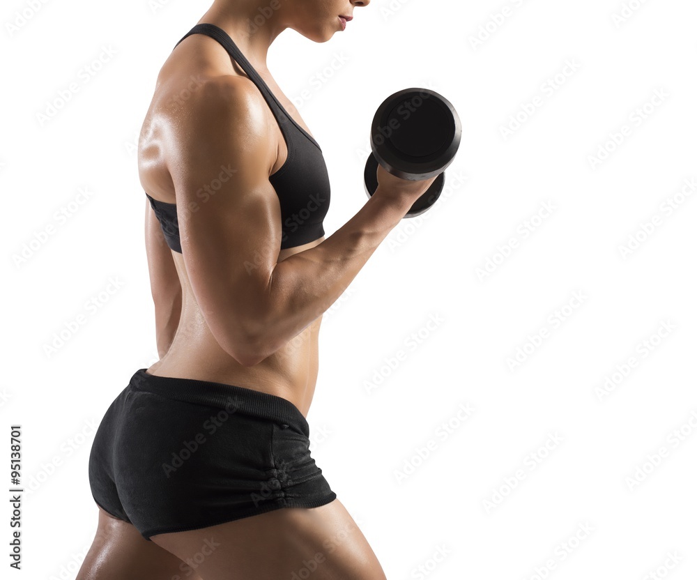 Fototapeta premium Athletic muscular woman