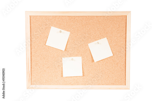 Cork board with posits