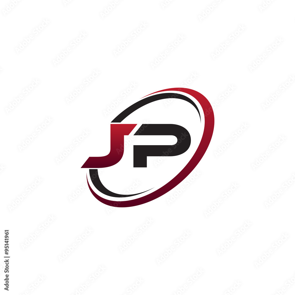 Modern Initial Logo Circle JP Modern Initial Logo Circle JP