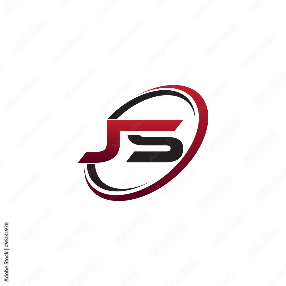 Modern Initial Logo Circle JS Modern Initial Logo Circle JS